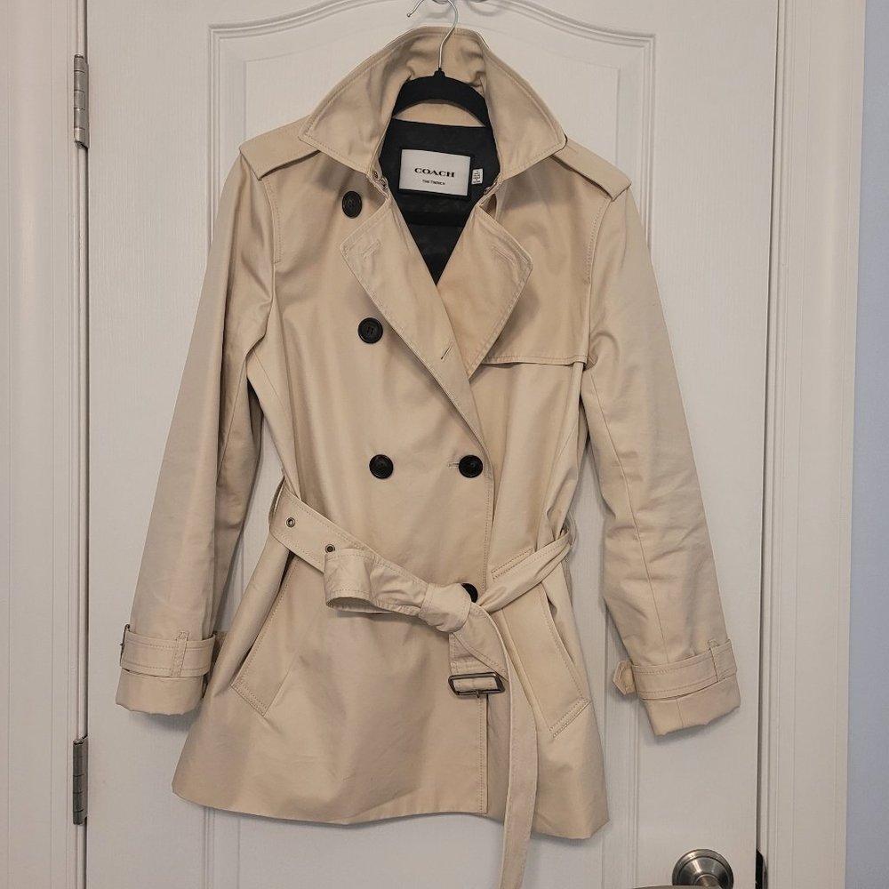 SOLD - COACH The Trench Coat, Medium, Khaki